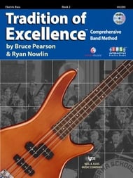 Tradition of Excellence Book #2 Electric Bass band method book cover